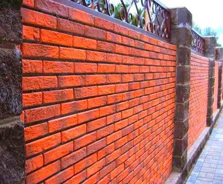 Строительство кирпичного забора